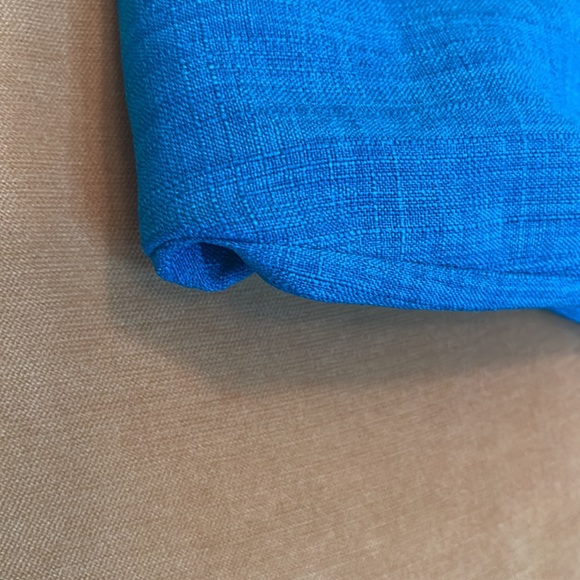 EVAN-PICONE NWOT SHEATH TEAL BLUE 100% POLYESTER, LINEN LOOK, CASUAL DRESS SZ 6 - Picture 14 of 15